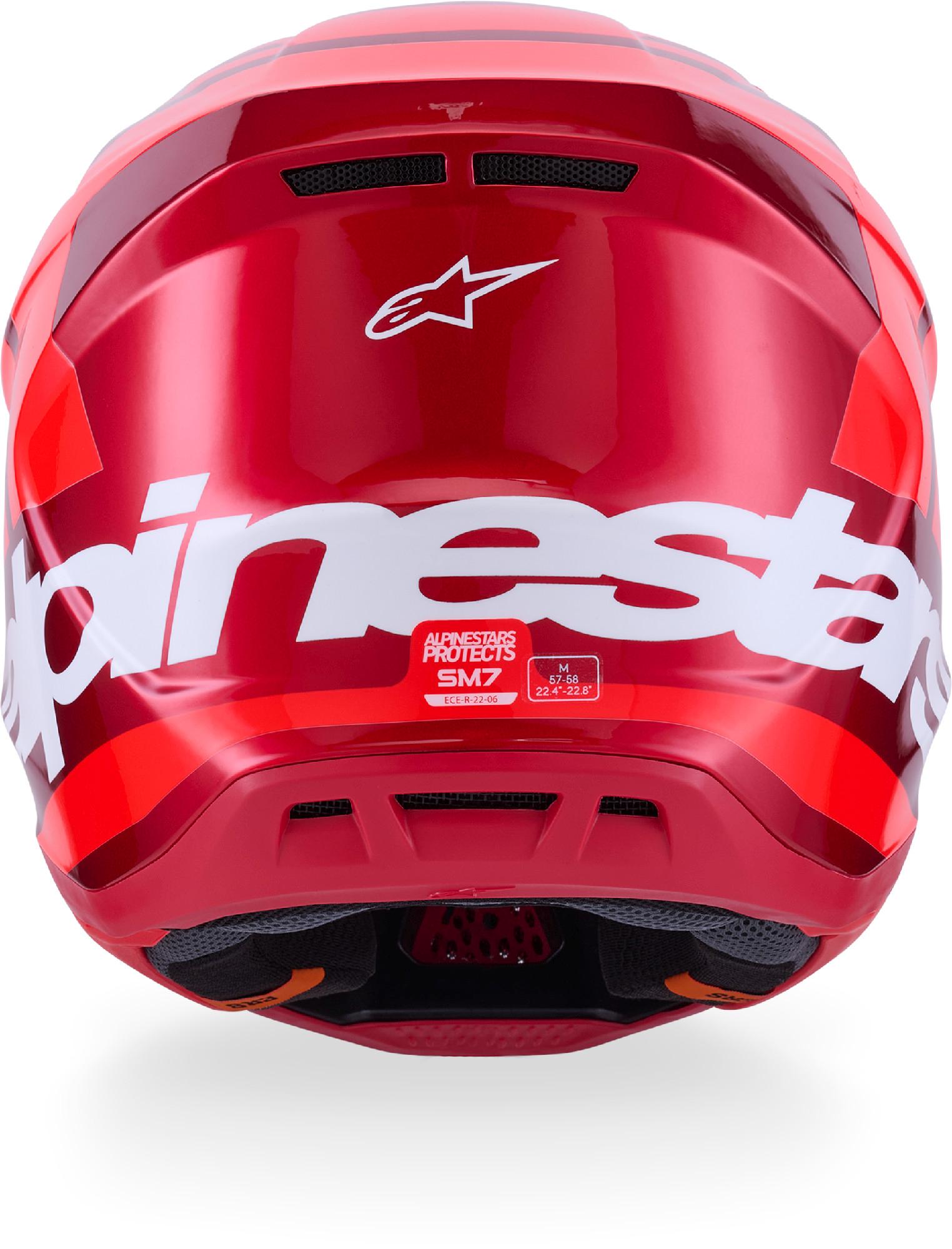 Alpinestars SM7 Core Motocross Helm rot S (55/56) Abbildung 7