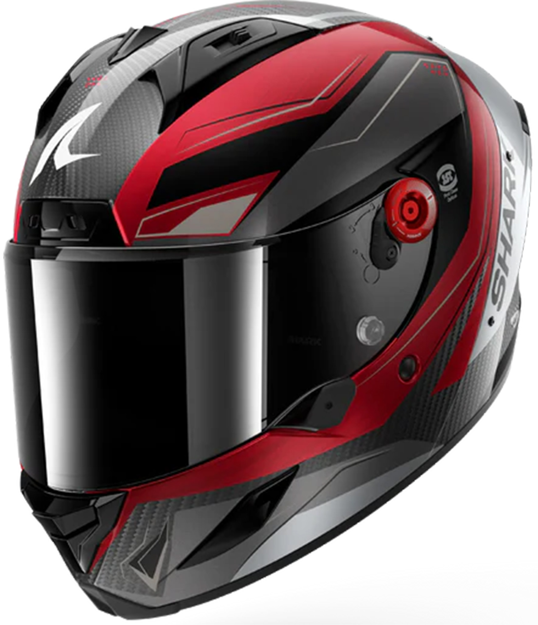 Shark Aeron Mekarium Elmetto rosso/argento M (57/58) Figura 1