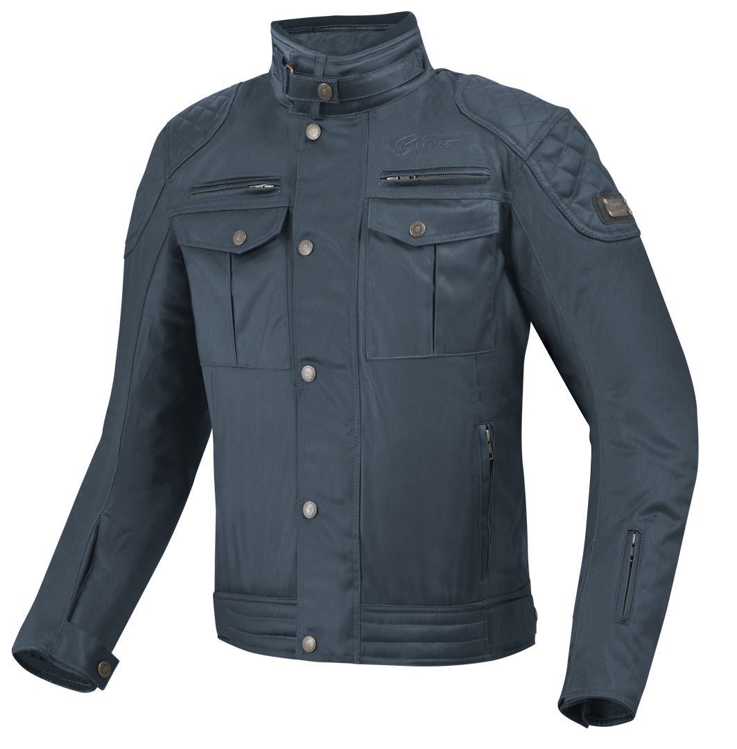 Bogotto Barton waterproof Motorcycle Waxed Jacket navy blue 3XL Figure 1