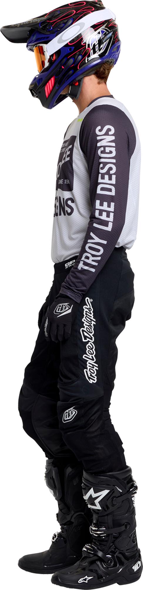 Troy Lee Designs GP Pro Air Locked Motocross Jersey hellgrau S Abbildung 13