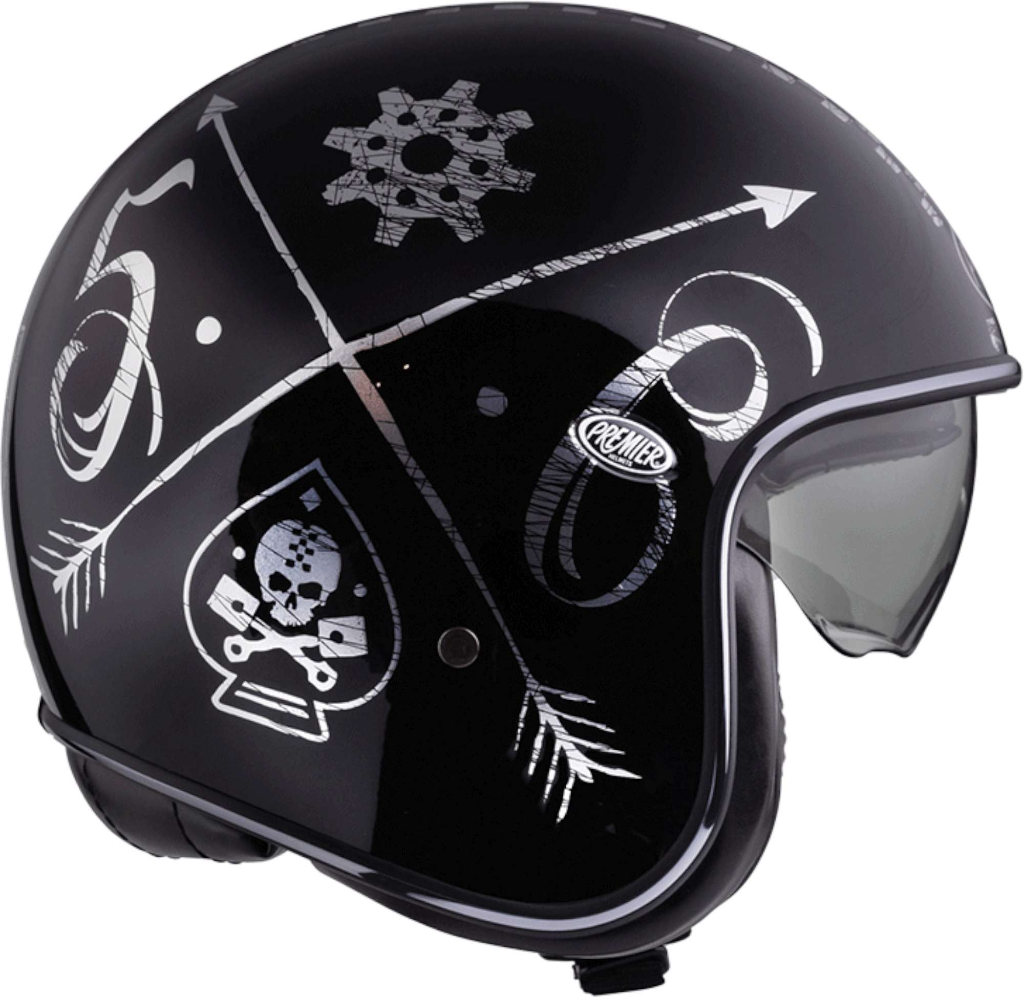 Premier Vintage NX Silver Chromed Capacete a jato M (57) Figura 2