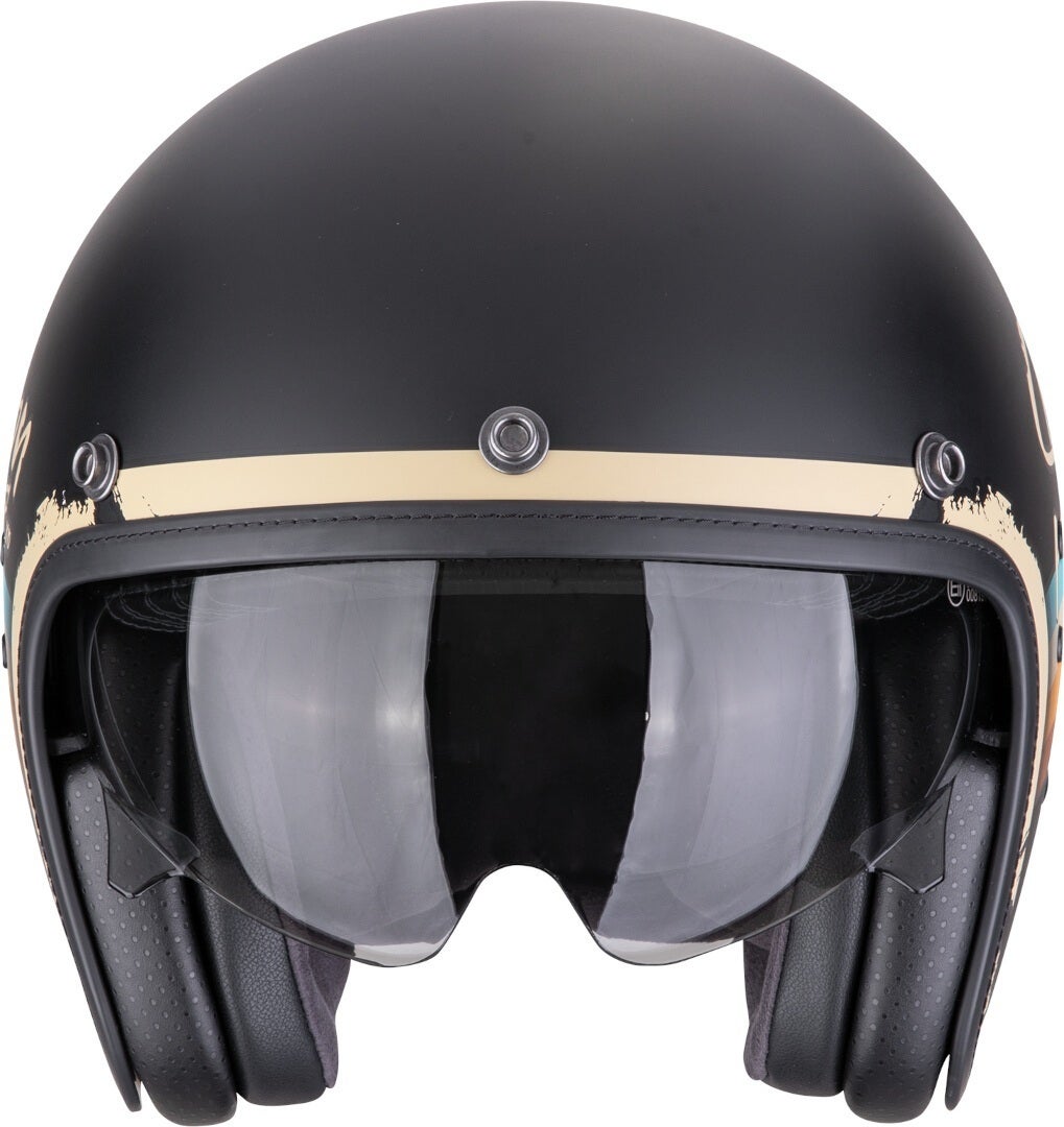 Scorpion Belfast Evo Adonis Casco Jet nero opaco/beige L (58/59) Figura 3