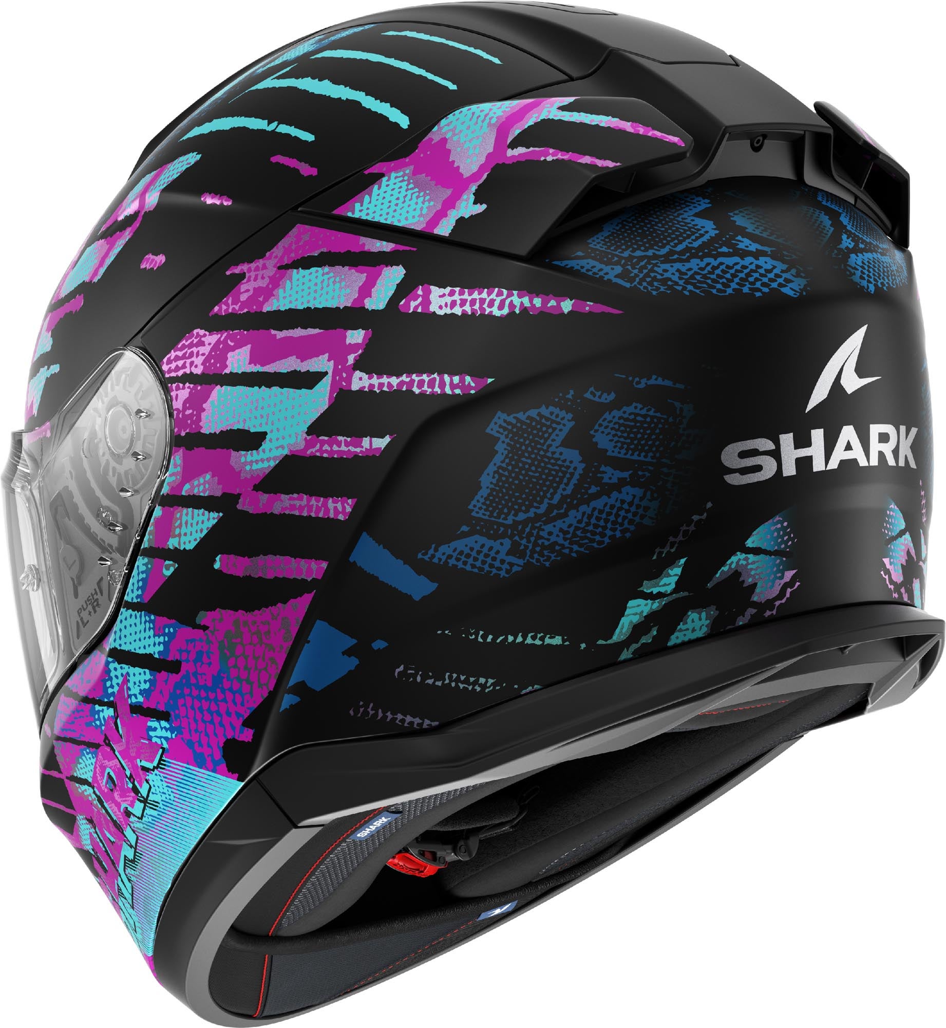 Shark D-Skwal 3 Reptaia Helm schwarz matt/lila L (59/60) Abbildung 2