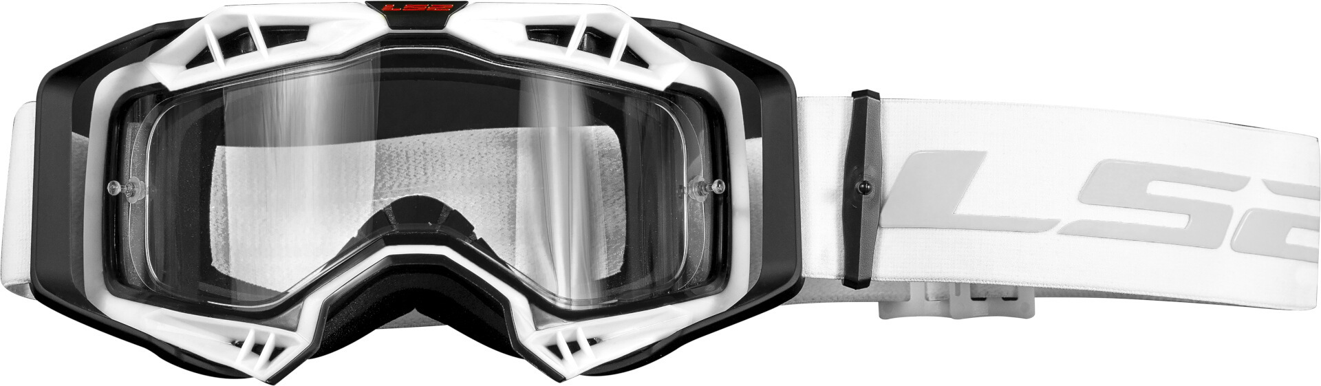LS2 Aura Enduro Series Ochelari de motocross alb Figura 1