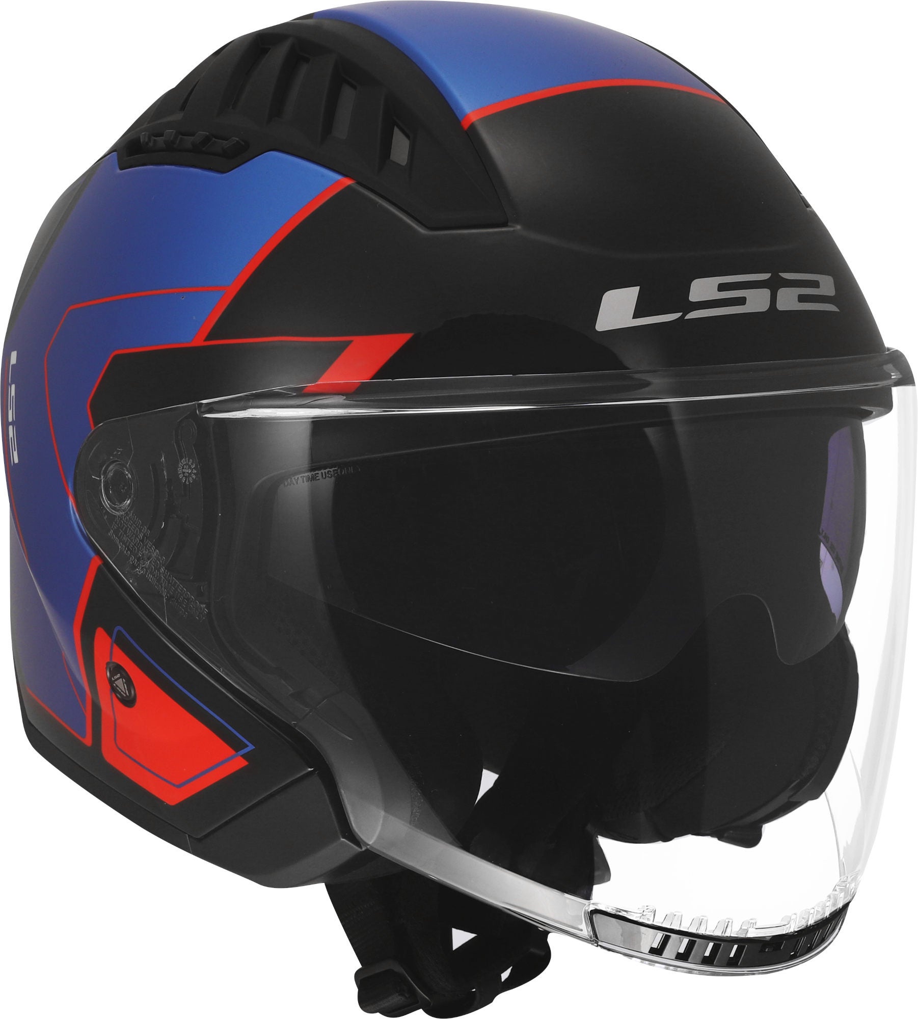 LS2 OF600 Copter II Tango Casco a reazione nero/blu/rosso L (59/60) Figura 2