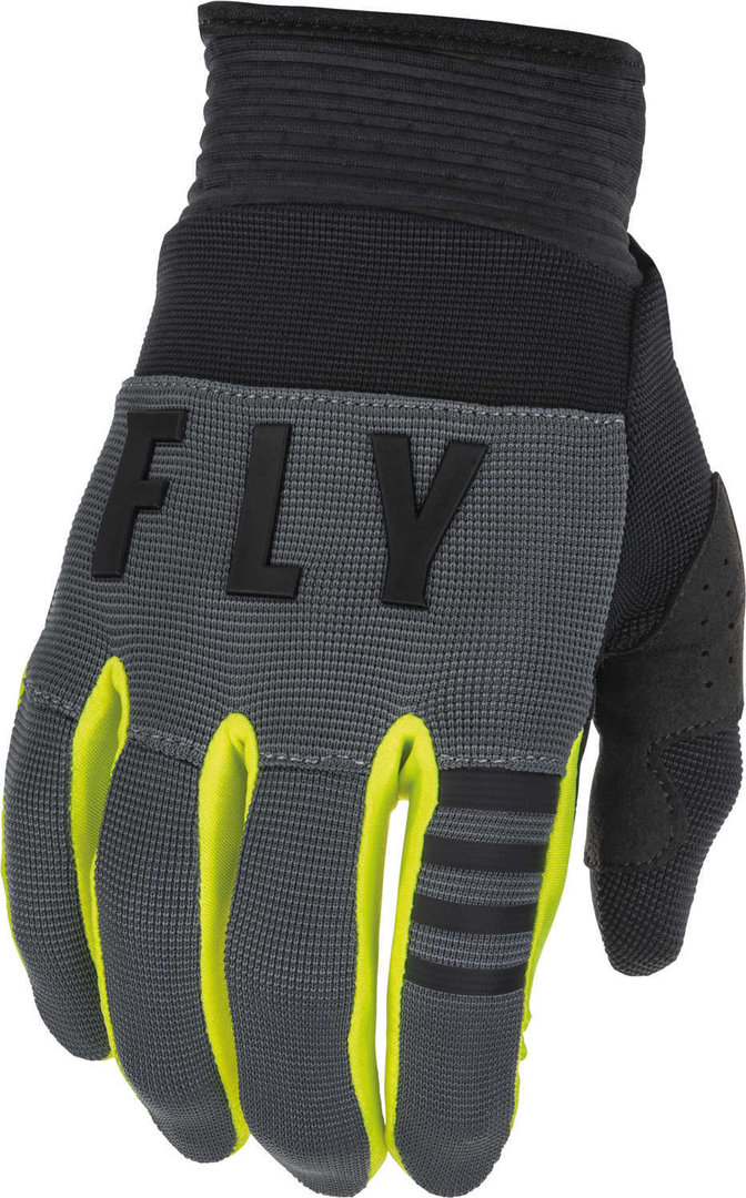Fly Racing F-16 Mănuși de motocross pentru tineret negru/gri/galben L Figura 1