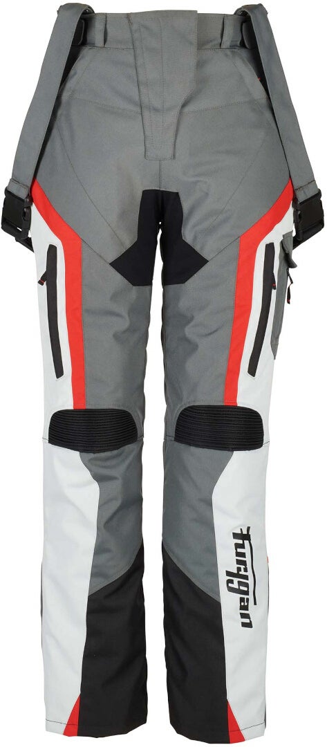Furygan Apalaches Senhoras Motocicleta Calças Têxteis preto/cinza/vermelho L Figura 1