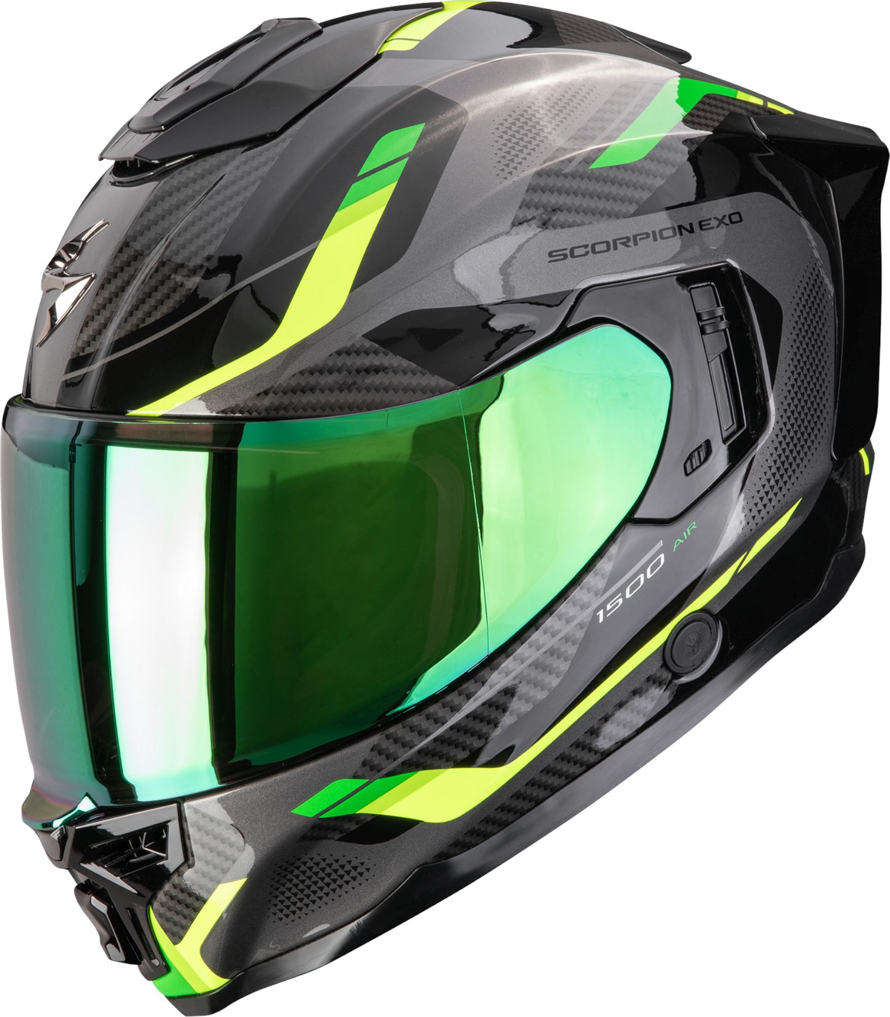 Scorpion Exo-1500 Air Sleek Helm schwarz/grün XL (61/62) Abbildung 1