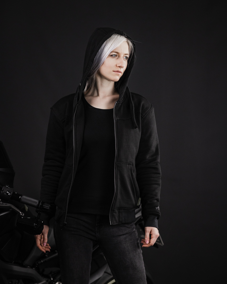 Merlin Vixen Jachetă cu fermoar pentru femei pentru motociclete negru S Figura 2