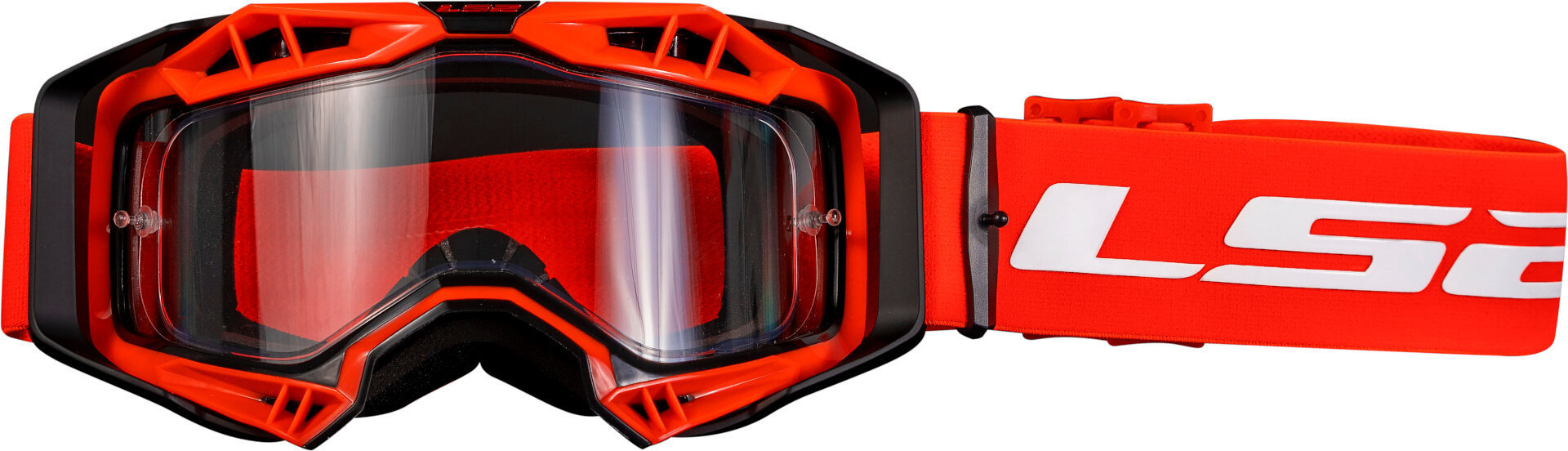 LS2 Aura Enduro Series Ochelari de motocross roșu Figura 1