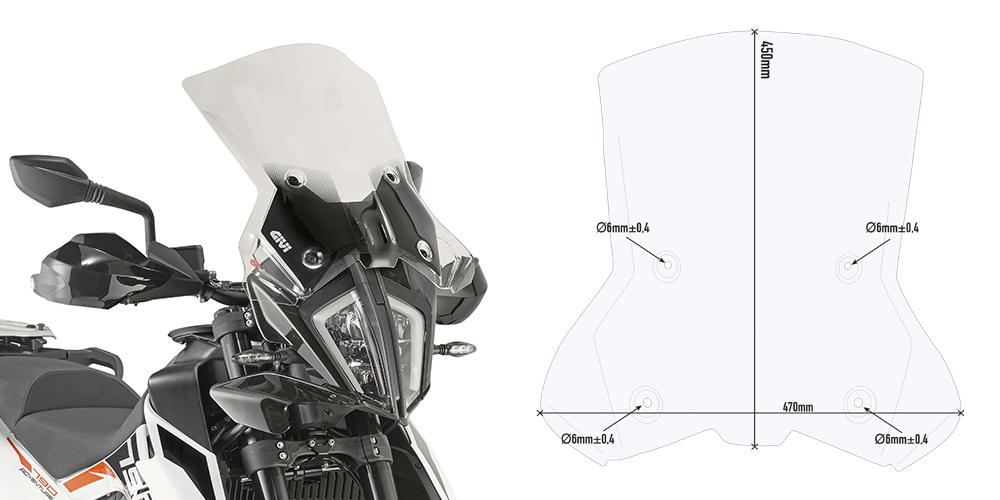 GIVI Vindruta Figur 1