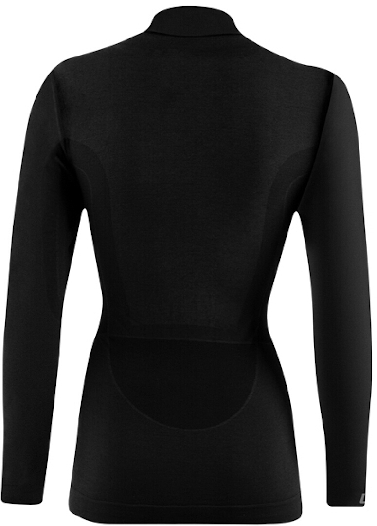 Lenz 6.0 Merino Turtle Neck Cămașă cu mânecă lungă pentru doamne negru XS Figura 2