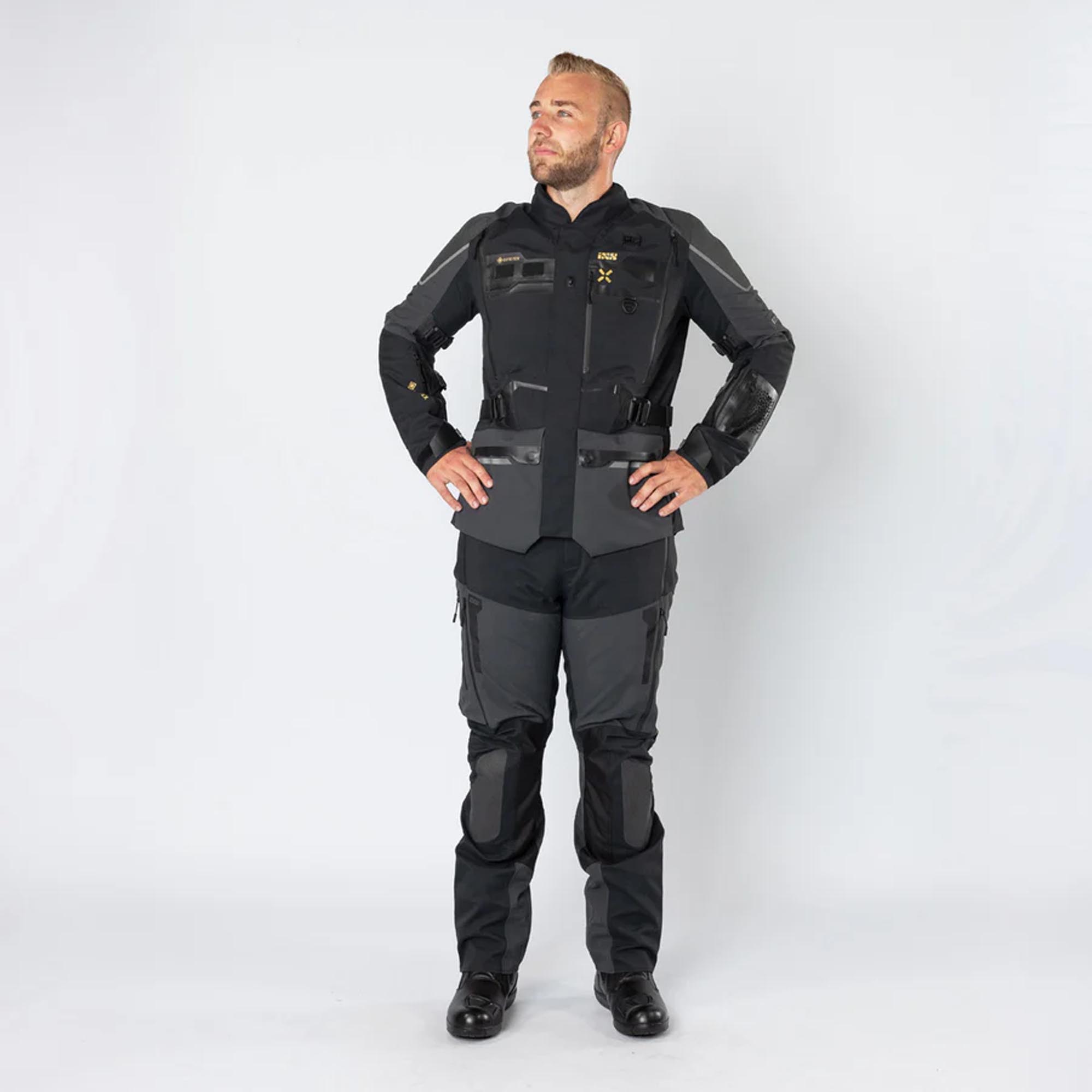 IXS Venture-GTX 1.0 Jachetă textilă impermeabilă pentru motociclete Negru/gri XS Figura 3