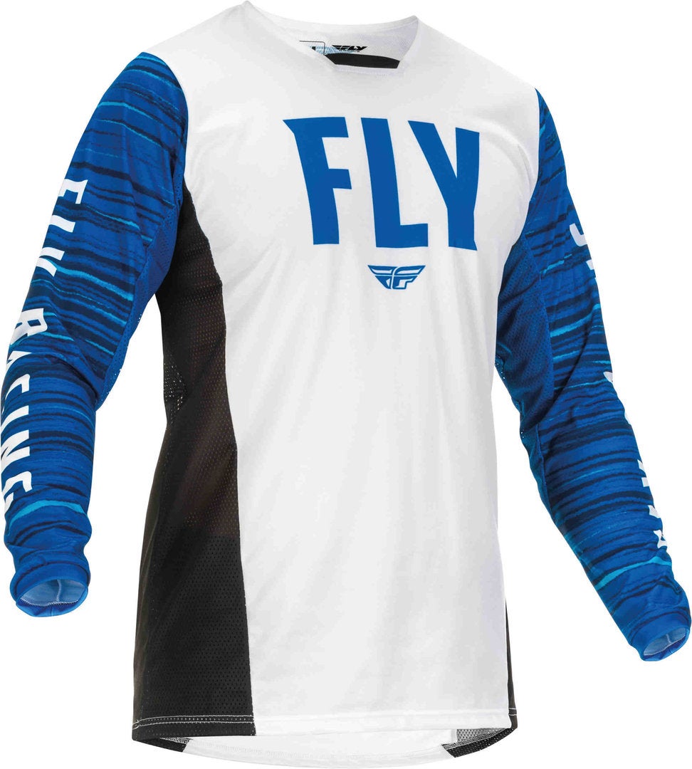 Fly Racing Kinetic Wave Motocross Jersey weiß/blau XXL Abbildung 1