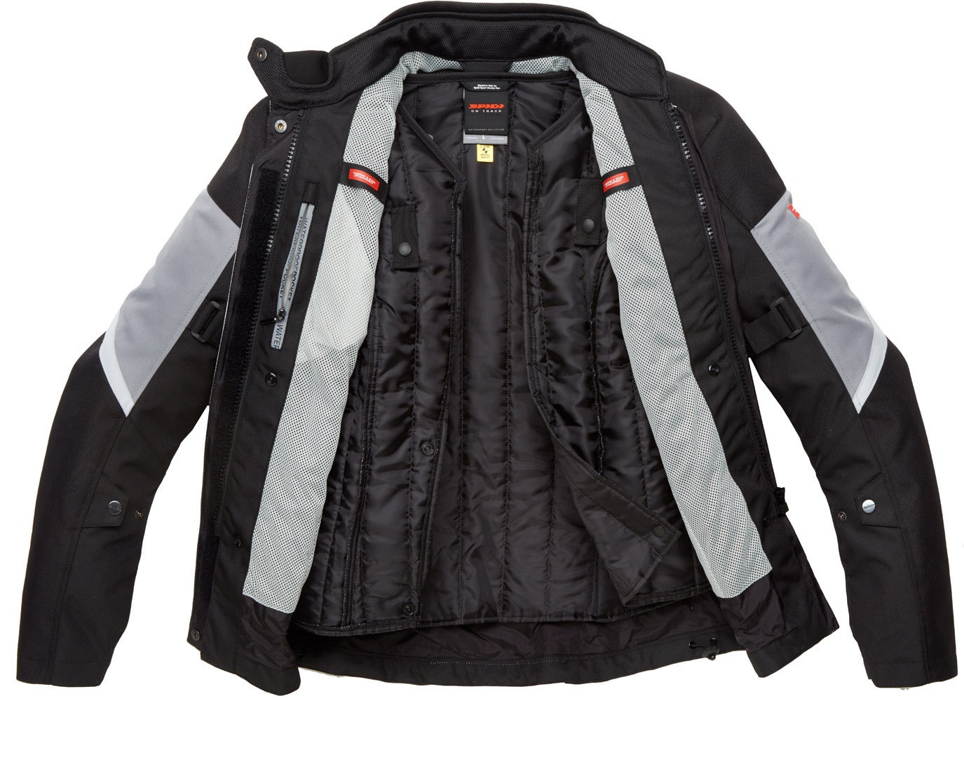 Spidi Traveler 2 Dames motorfiets textiel jas zwart/grijs M Figuur 3