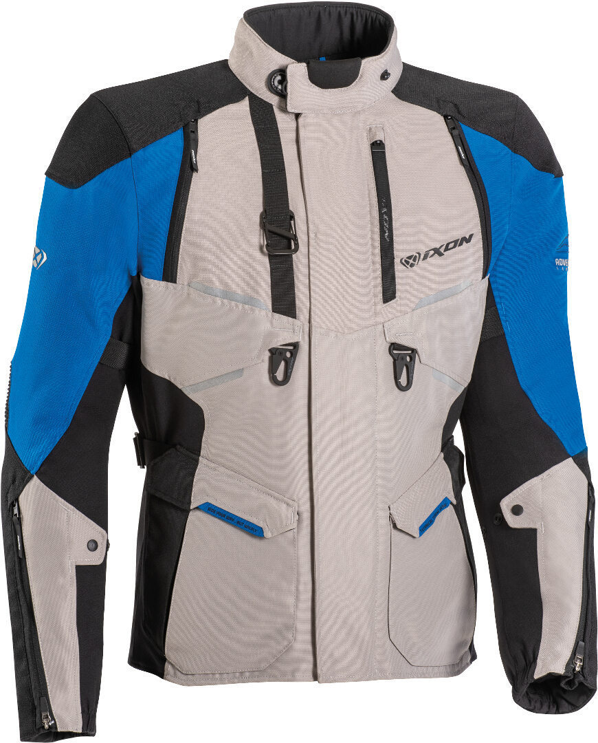 Ixon Eddas Motorcycle Textile Jacket grey/black/blue XL Figure 1