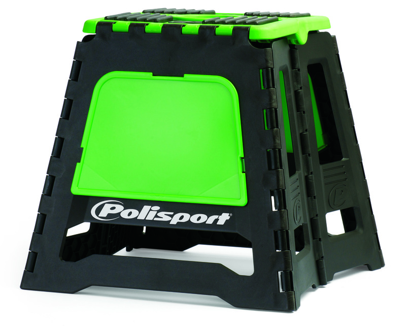 POLISPORT Grön/svart hopfällbar fast motorcykellyft Figur 1