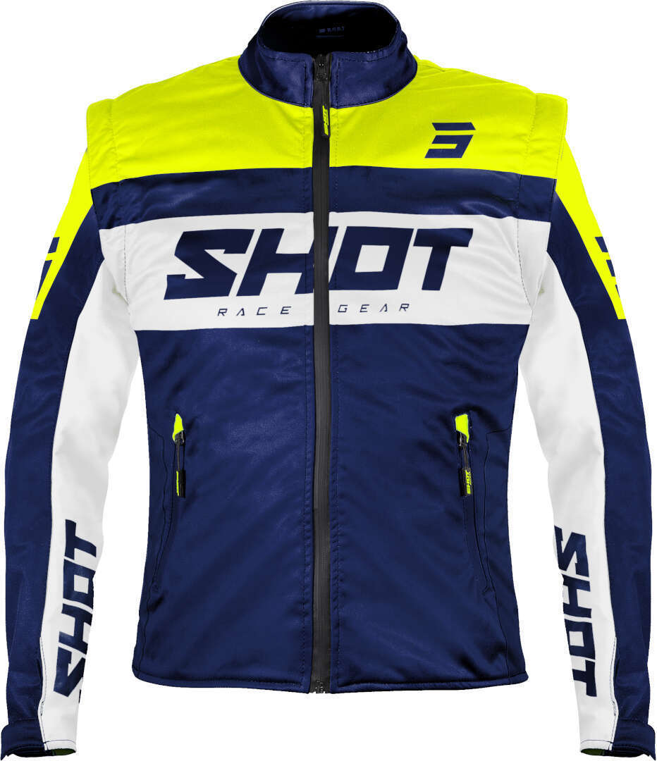 Shot Softshell Lite Motocross Jacket dark blue/yellow XXL Figure 1