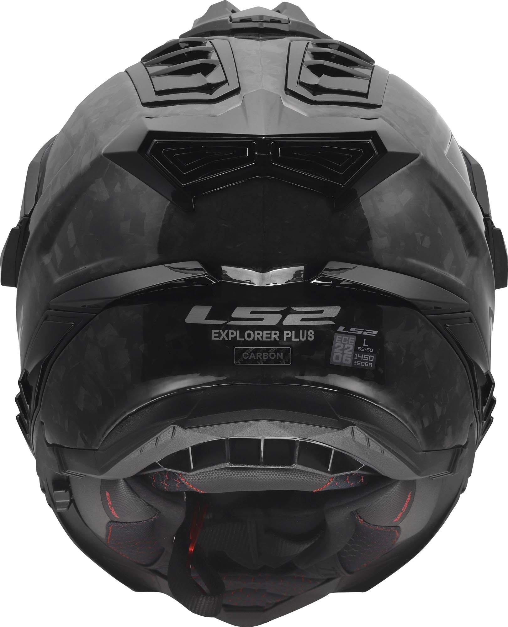 LS2 MX701 Explorer Carbon Forged Kask enduro XXXL (65/66) Rysunek 4