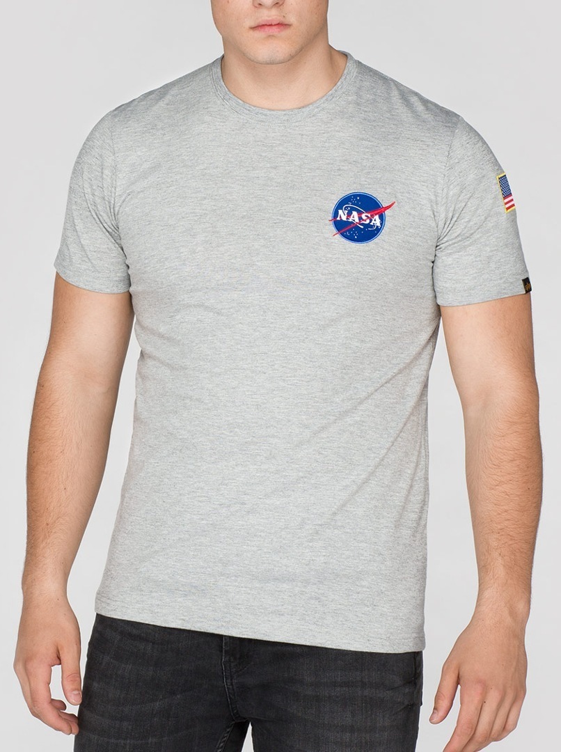 Alpha Industries Space Shuttle T-Shirt grijs L Figuur 1