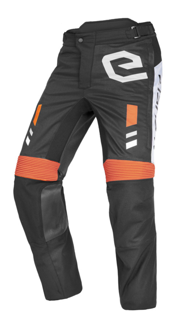 Eleveit Mud Maxi Calças Têxteis de Motocicleta preto/laranja 34 Figura 1