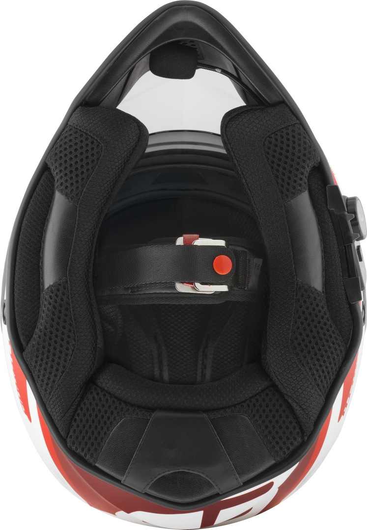Bogotto H331 BT Tour EVO Bluetooth Cască Enduro Negru mat/roșu/alb M Figura 12