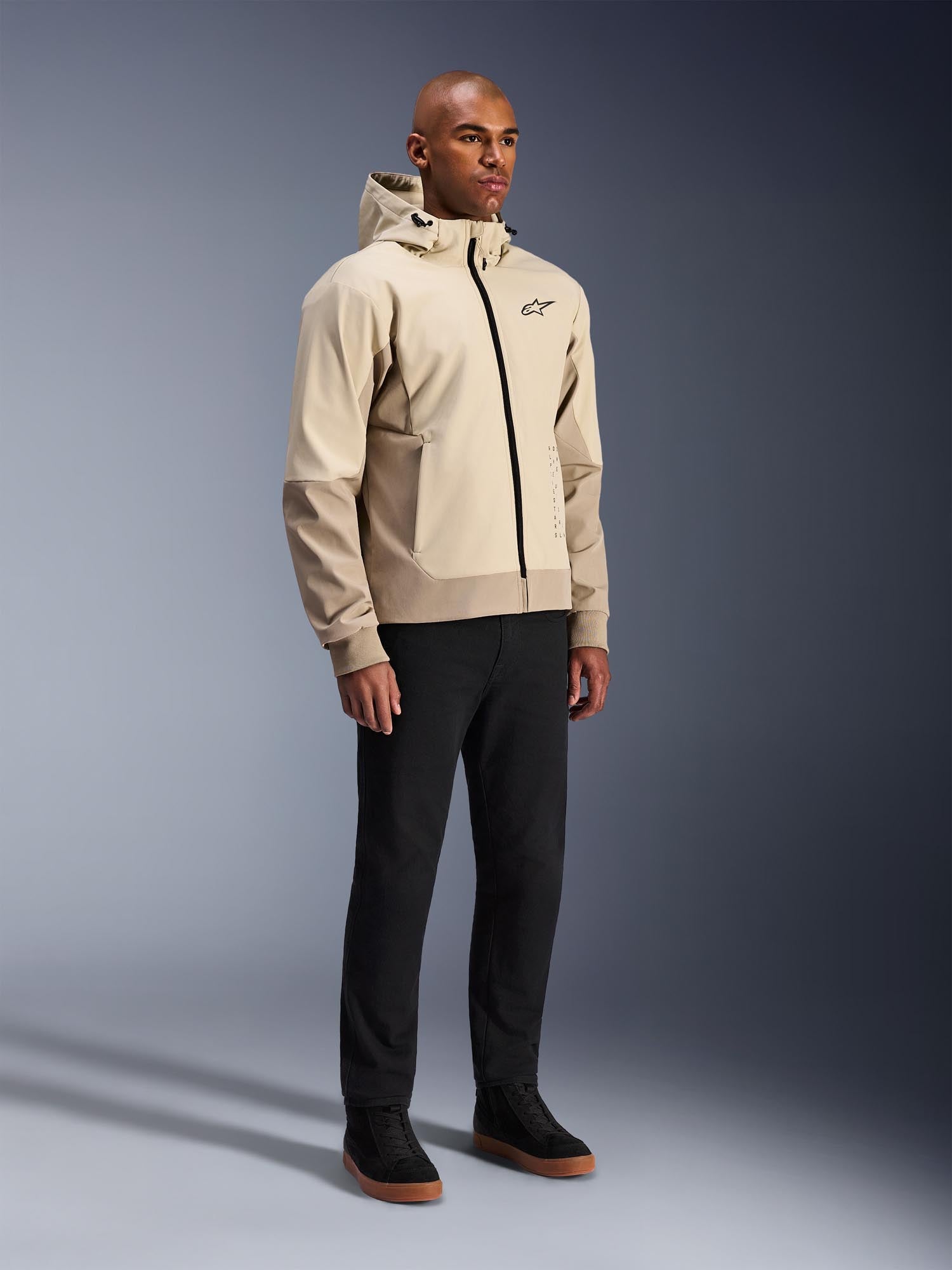 Side view of Alpinestars Radium Tech Motorcycle Zip Hoodie