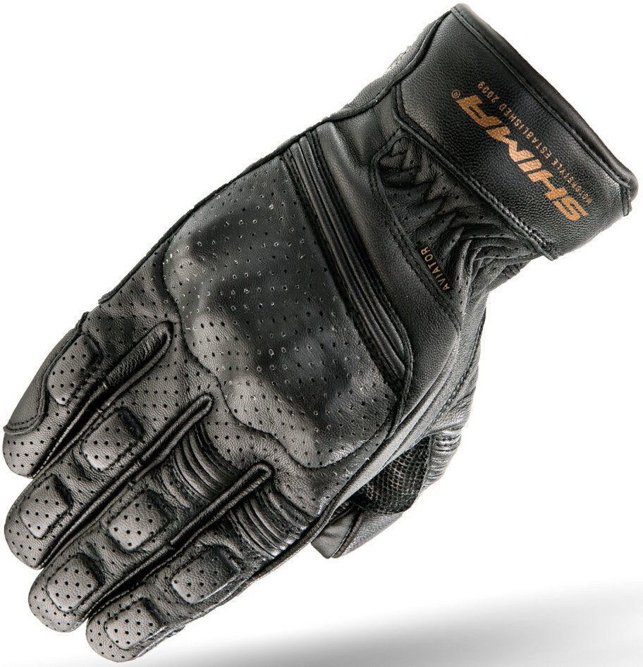SHIMA Aviator Motorcycle Gloves black XL Figure 1