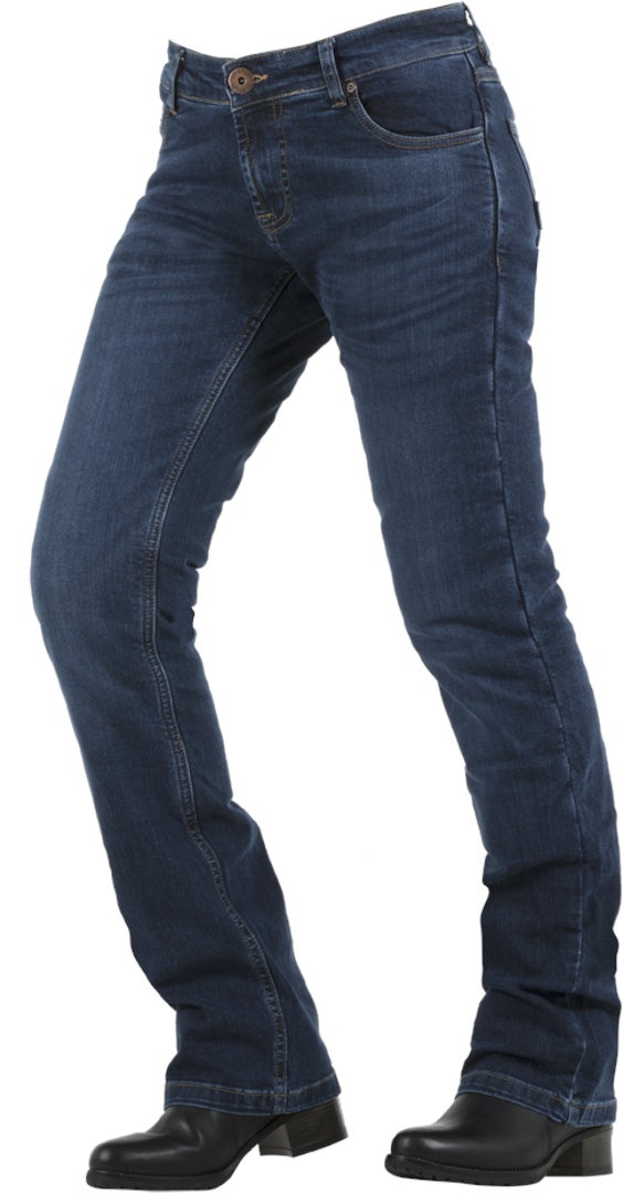 Overlap Donington Jeans da motocicleta das senhoras azul 32 Figura 1