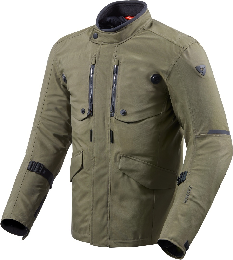 Revit Trench Gore-Tex Jachetă textilă pentru motociclete Verde închis S Figura 1