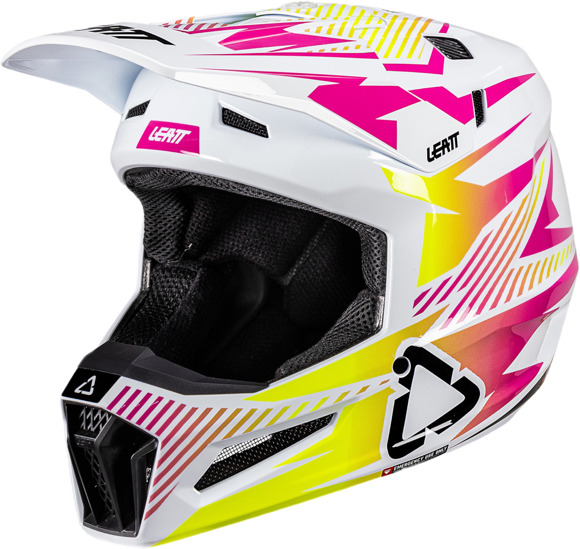 Leatt 3.5 V26 Motorcrosshelm met bril wit/roze/geel M (57/58) Figuur 6