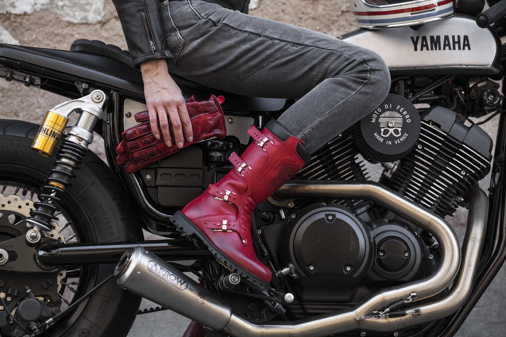 Stylmartin Continental Motorcycle Boots red 42 Figure 9