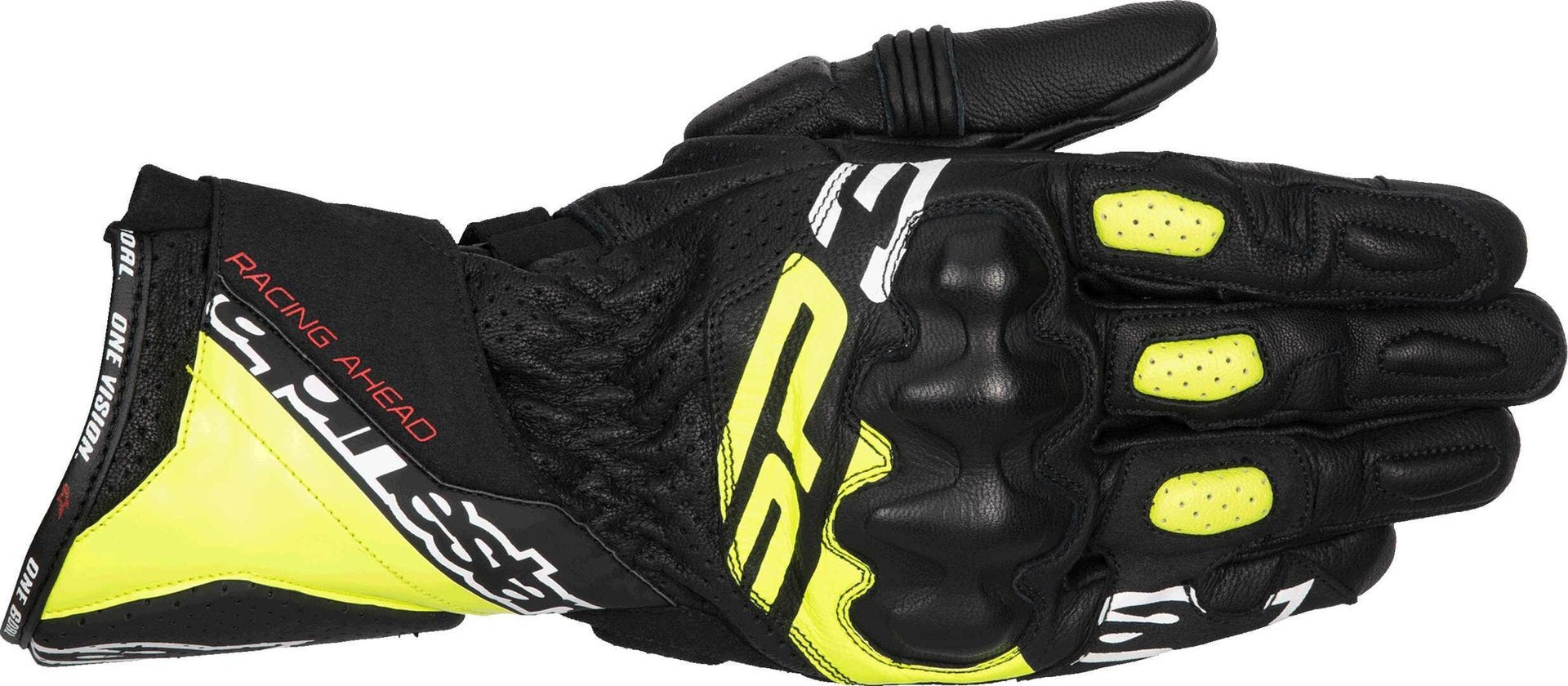Alpinestars Sp-3 Motorcykel handsker sort/hvid/neongul M Figur 1