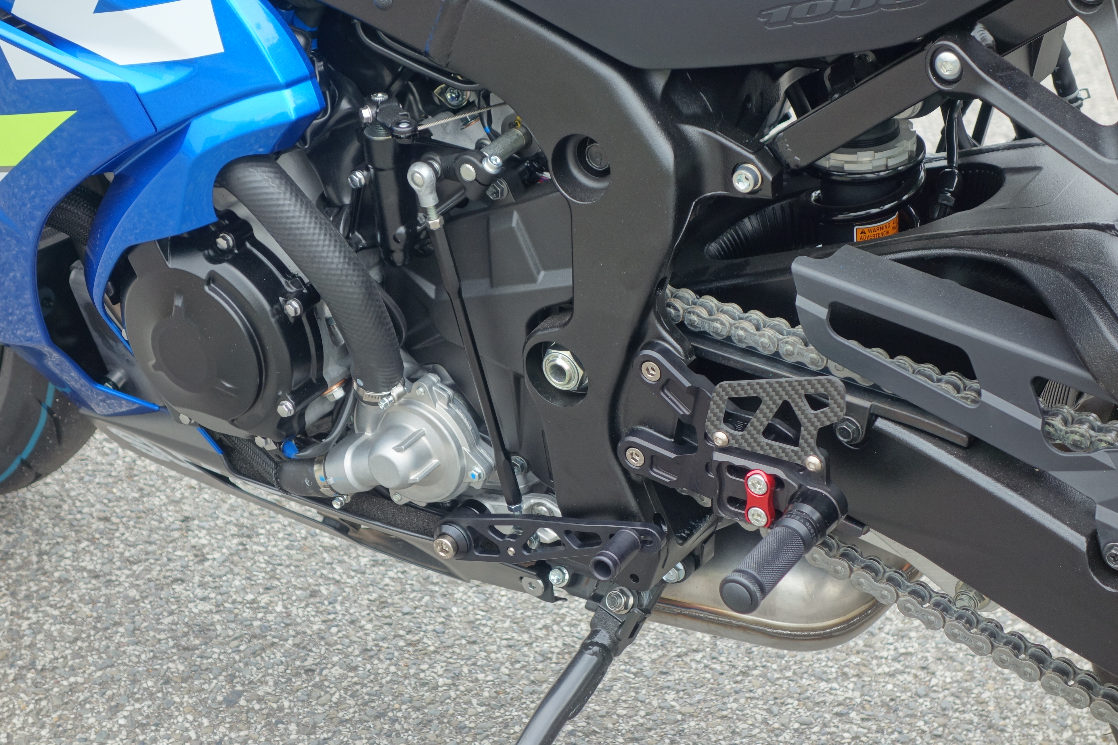 LSL Reservdel 2-glid fotstöd system 118S138, GSX-R 1000 17- Växlande sida Figur 2