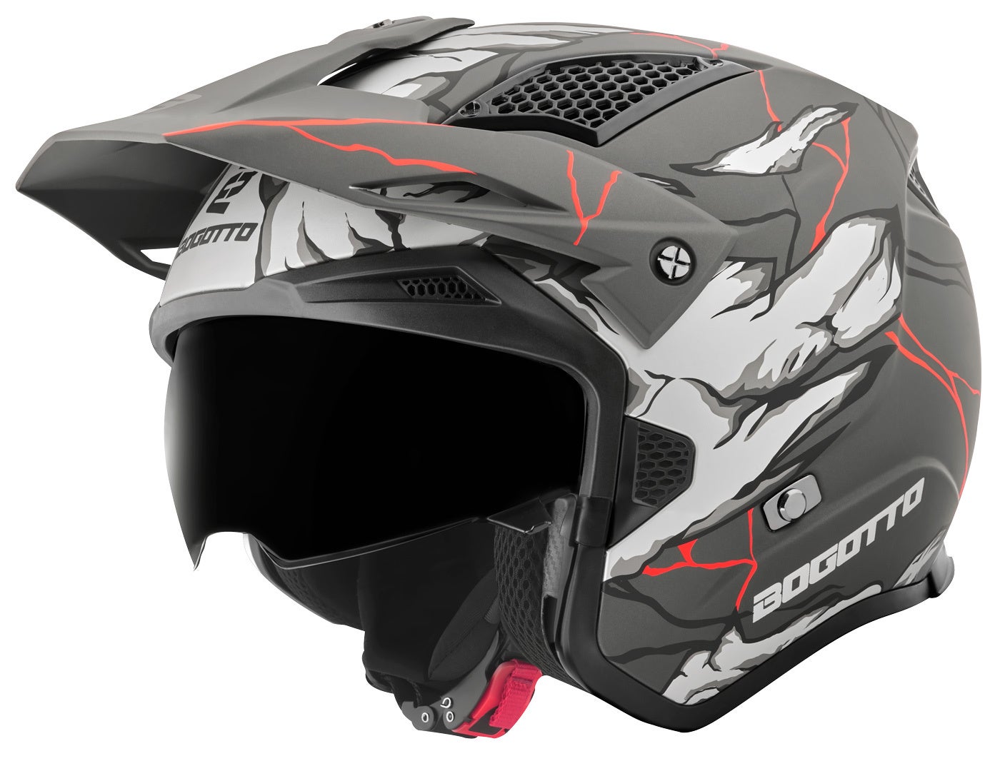 Bogotto Radic Skulash Helm grau/schwarz S Abbildung 3