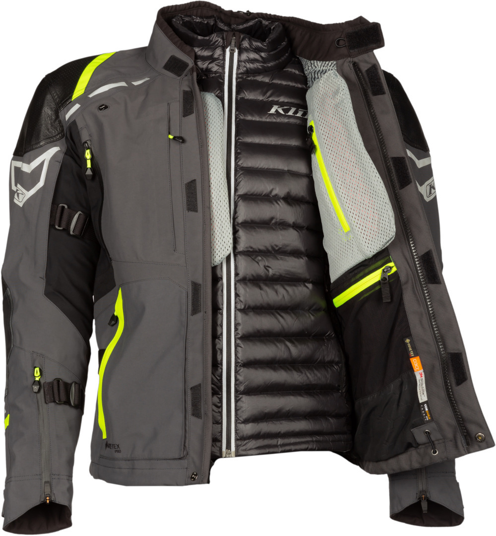 Klim Kodiak Veste textile moto gris/jaune 29 Figure 4