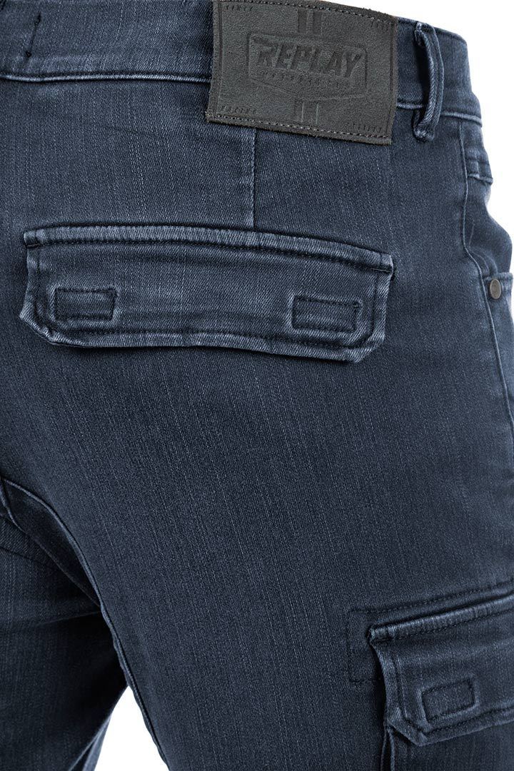 Replay Shift Motorcycle Jeans dark blue Short 34 Figure 7