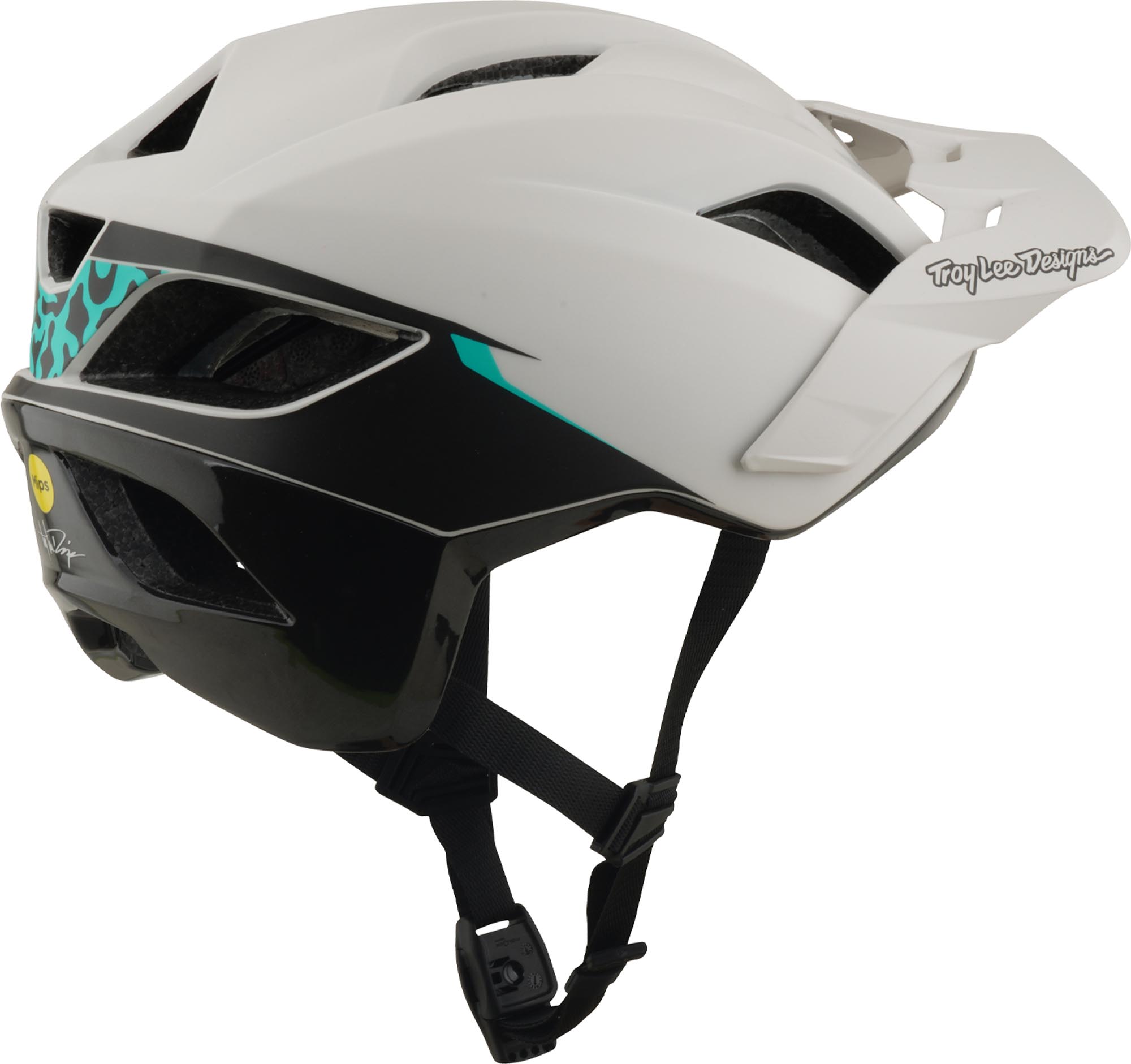 Troy Lee Designs Flowline SE MIPS Stacks Fietshelm grijs/turquoise XL-XXL (60/63) Figuur 5