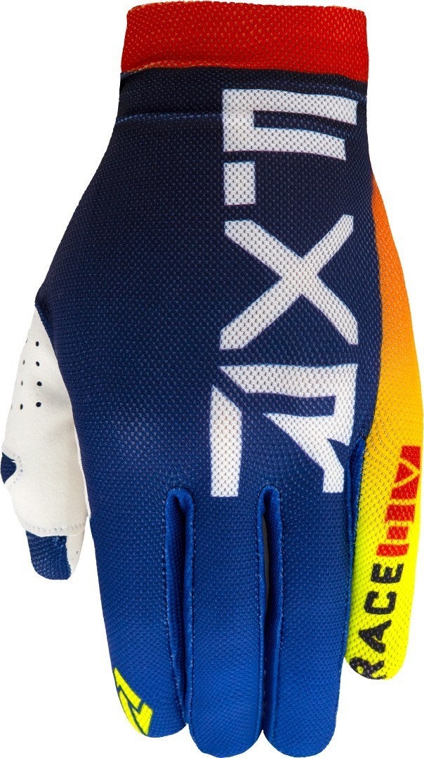 FXR Slip-On Air MX Gear Motocross Handsker blå/gul/rød M Figur 1