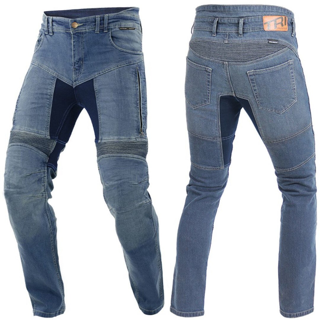 Trilobite Parado Blue Monolayer Slim Vaqueros de moto 38/32 Figura 1