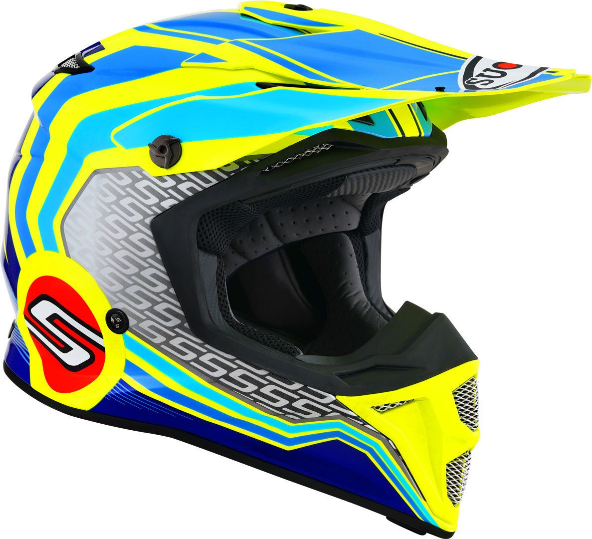 Suomy MX Speed Pro Forward Casco Motocross blu/giallo M (57/58) Figura 7