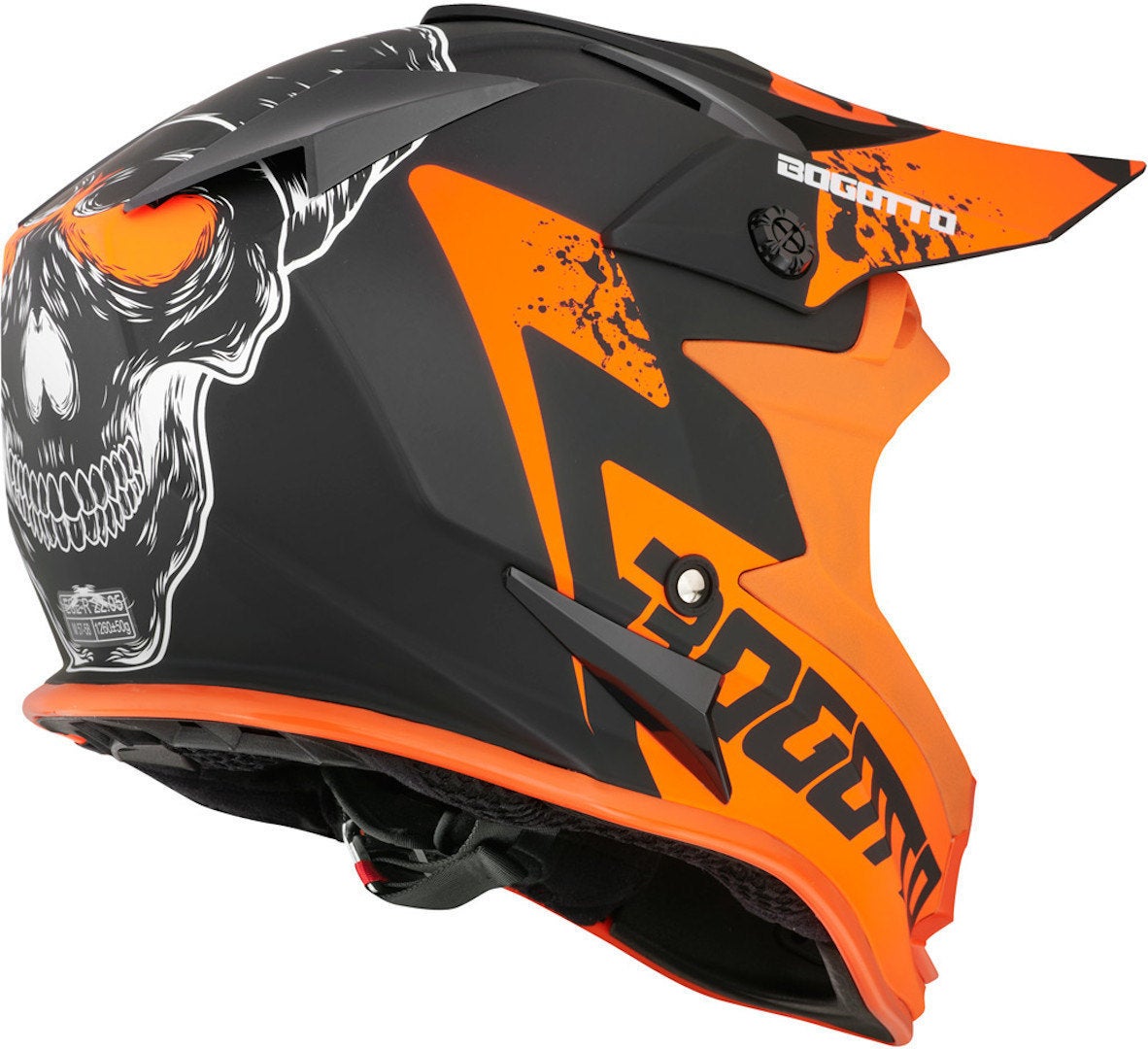 Bogotto V321 Soulcatcher Motocross Helm orange/schwarz M Abbildung 2