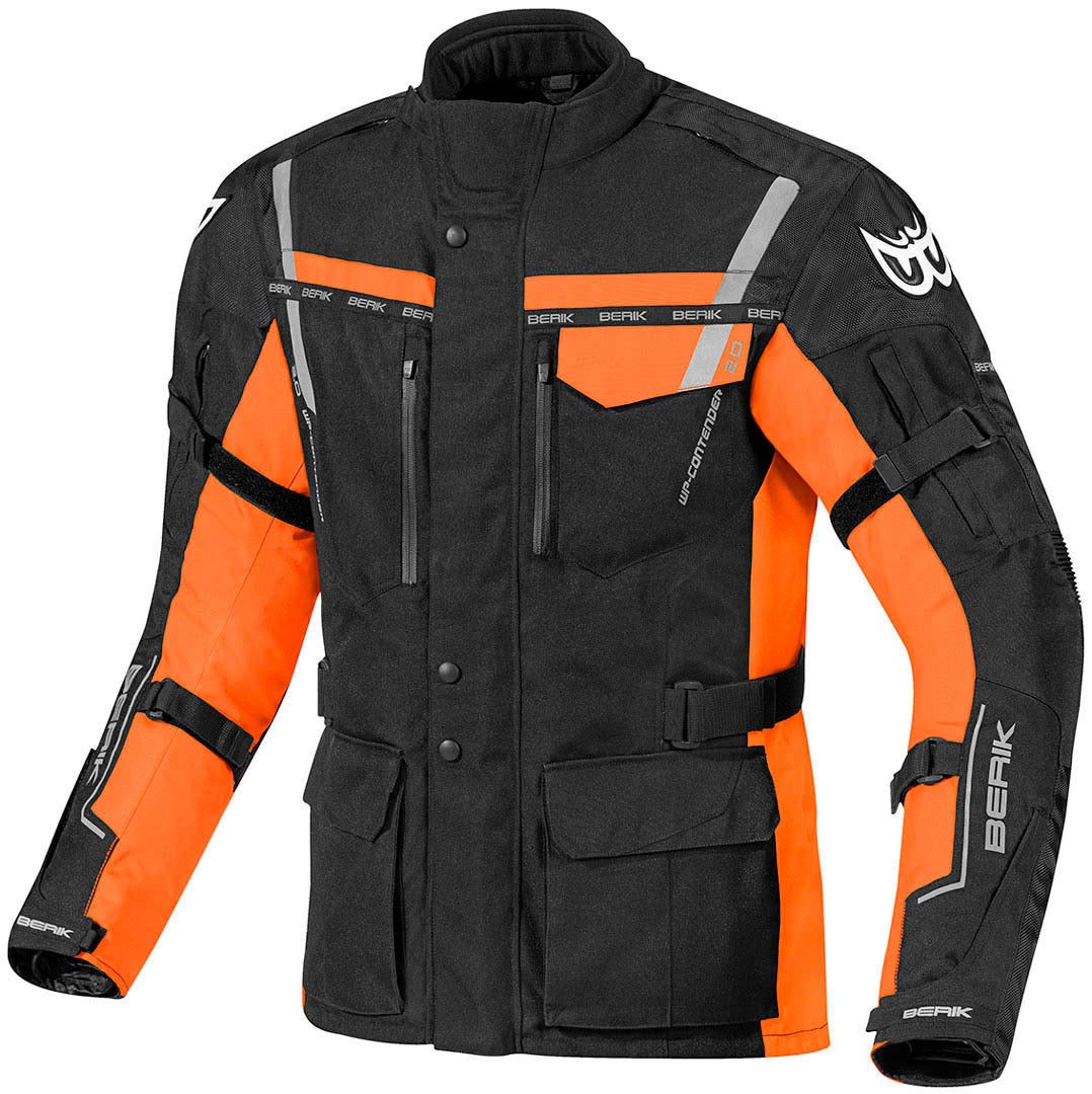 Berik Torino Waterproof Motorcycle Textile Jacket black/orange 54 Figure 1