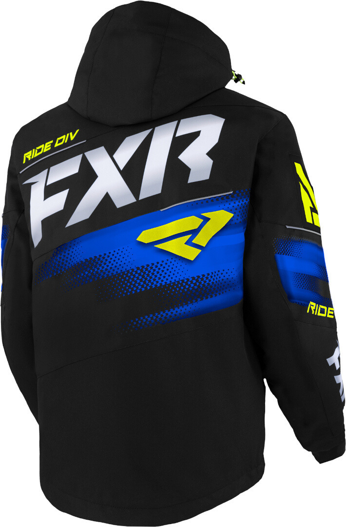 FXR Boost FX 2-in-1 2023 Snowmobile Jacket black/blue/yellow S Figure 2