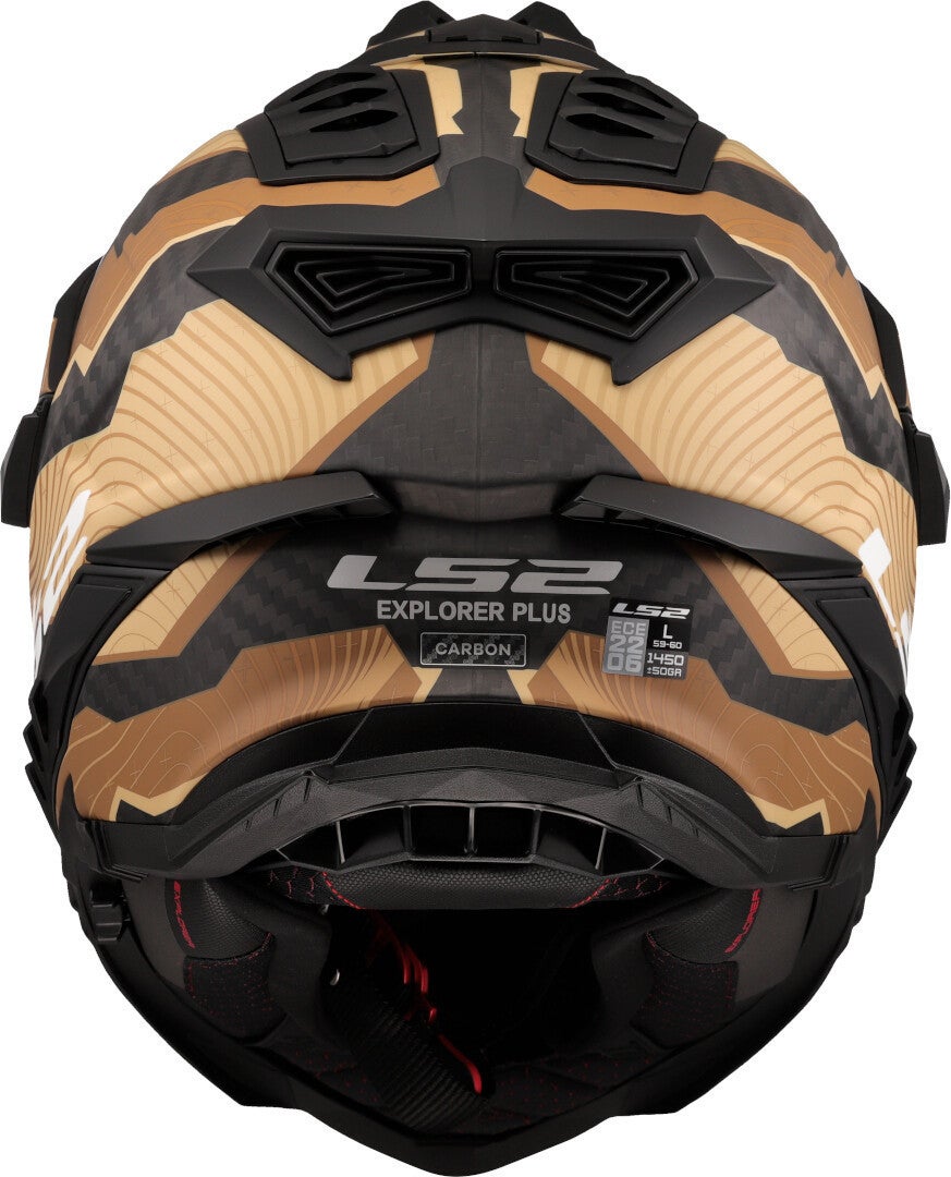 LS2 MX701 Explorer Carbon Trick Casco da motocross Sand matt S (55/56) Figura 4