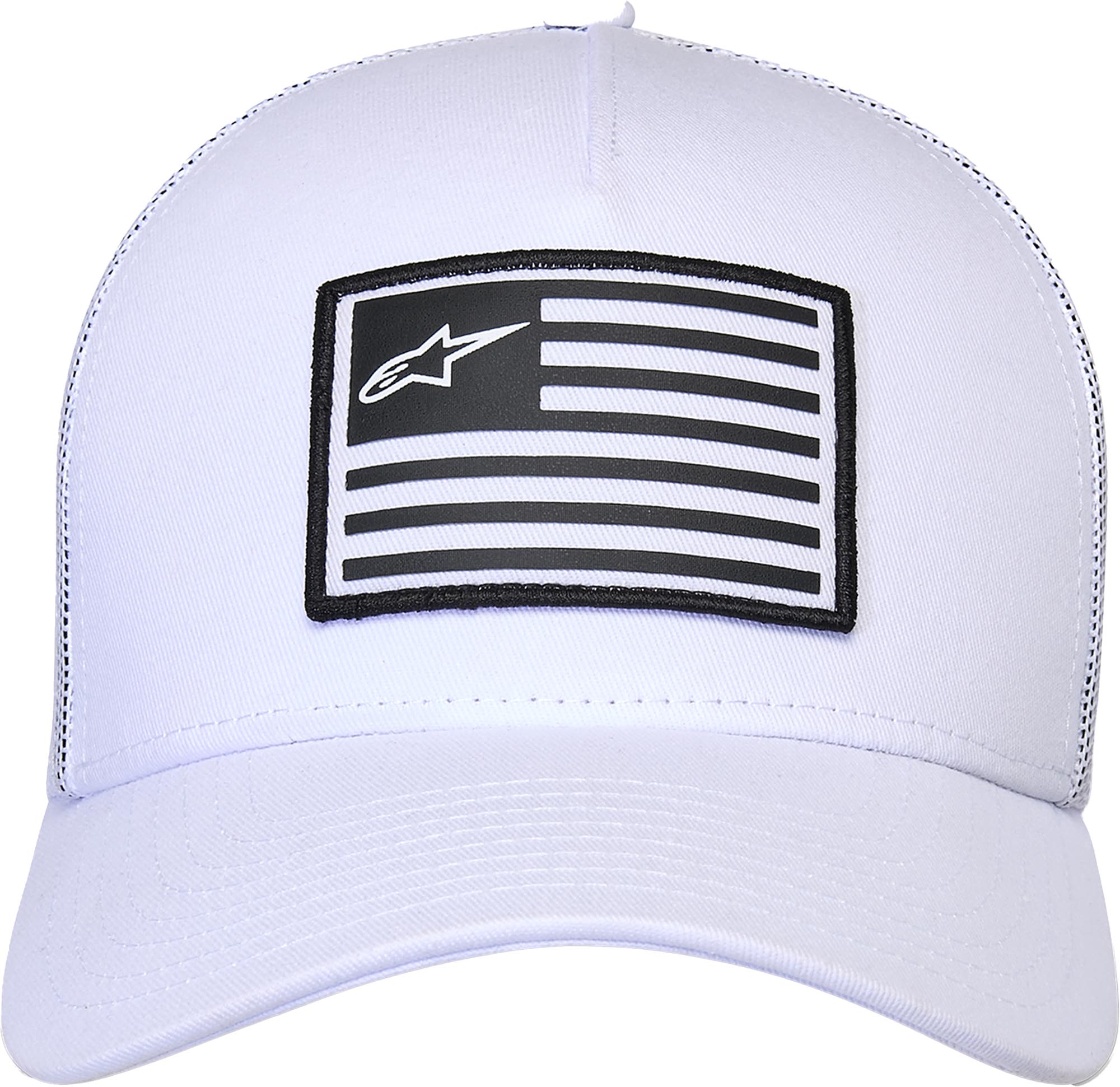 Alpinestars Flag Snapback 모자 하얀 그림 2