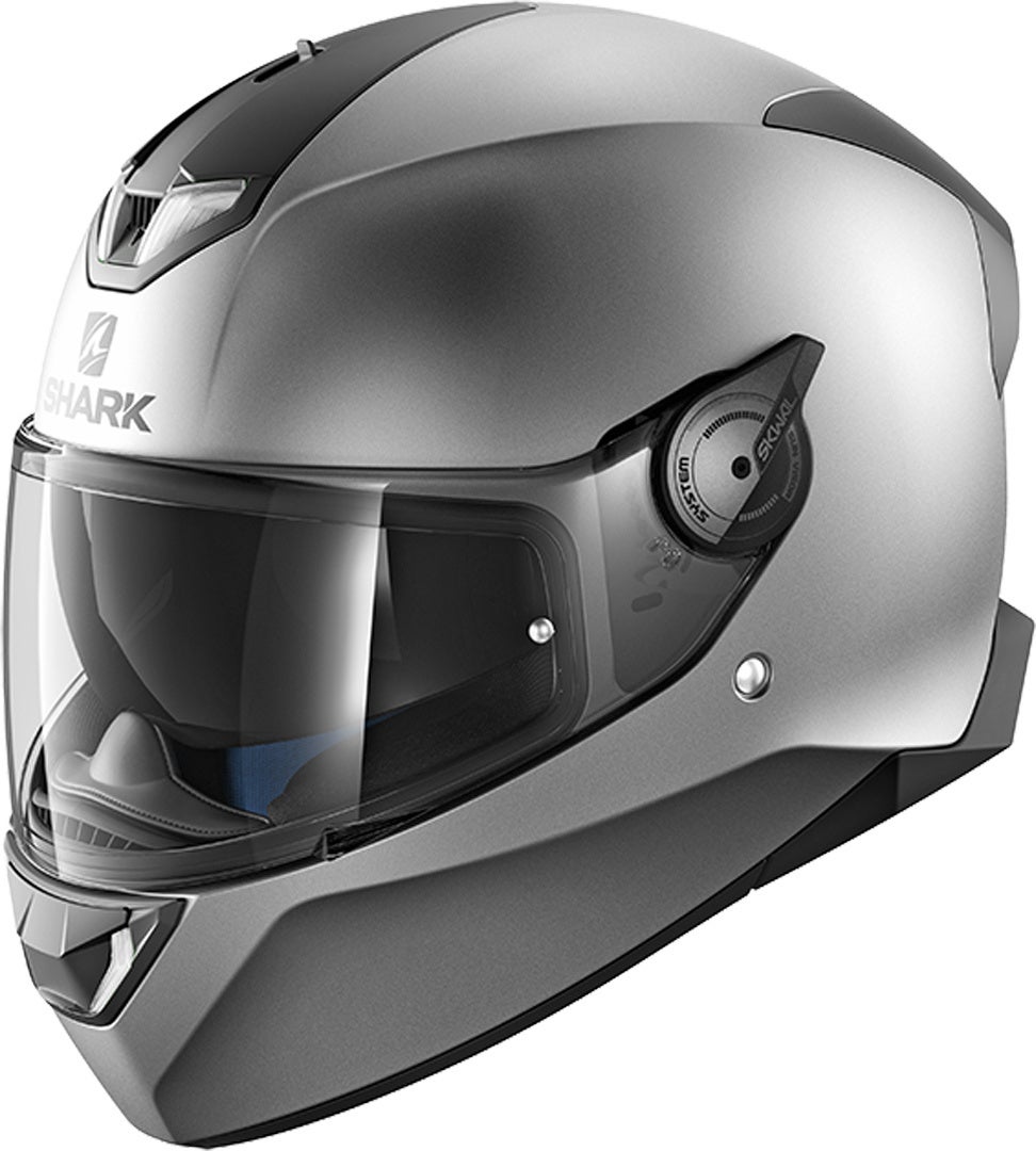 Shark Skwal 2 Blank Mat Casque LED Argent mat S (55/56) Figure 1