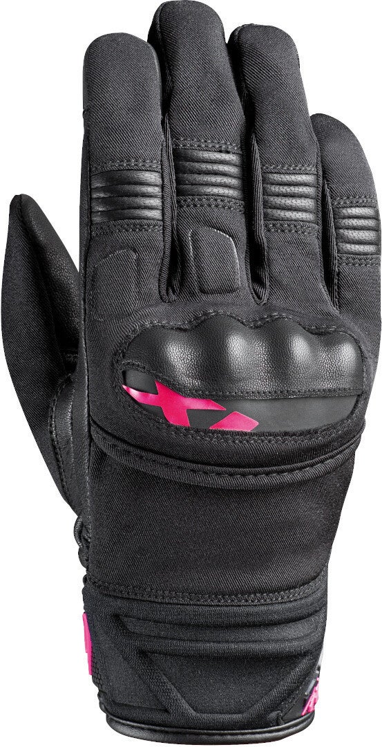 Ixon MS Picco Damer Motorcykel Handsker sort/pink S Figur 1