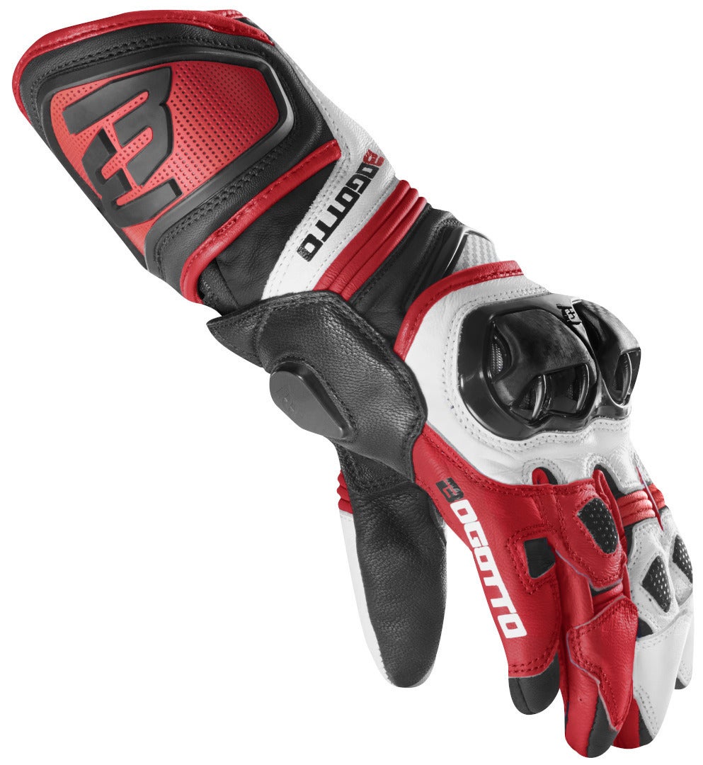 Bogotto Veloce Motorradhandschuhe schwarz/rot/weiß XL Abbildung 2