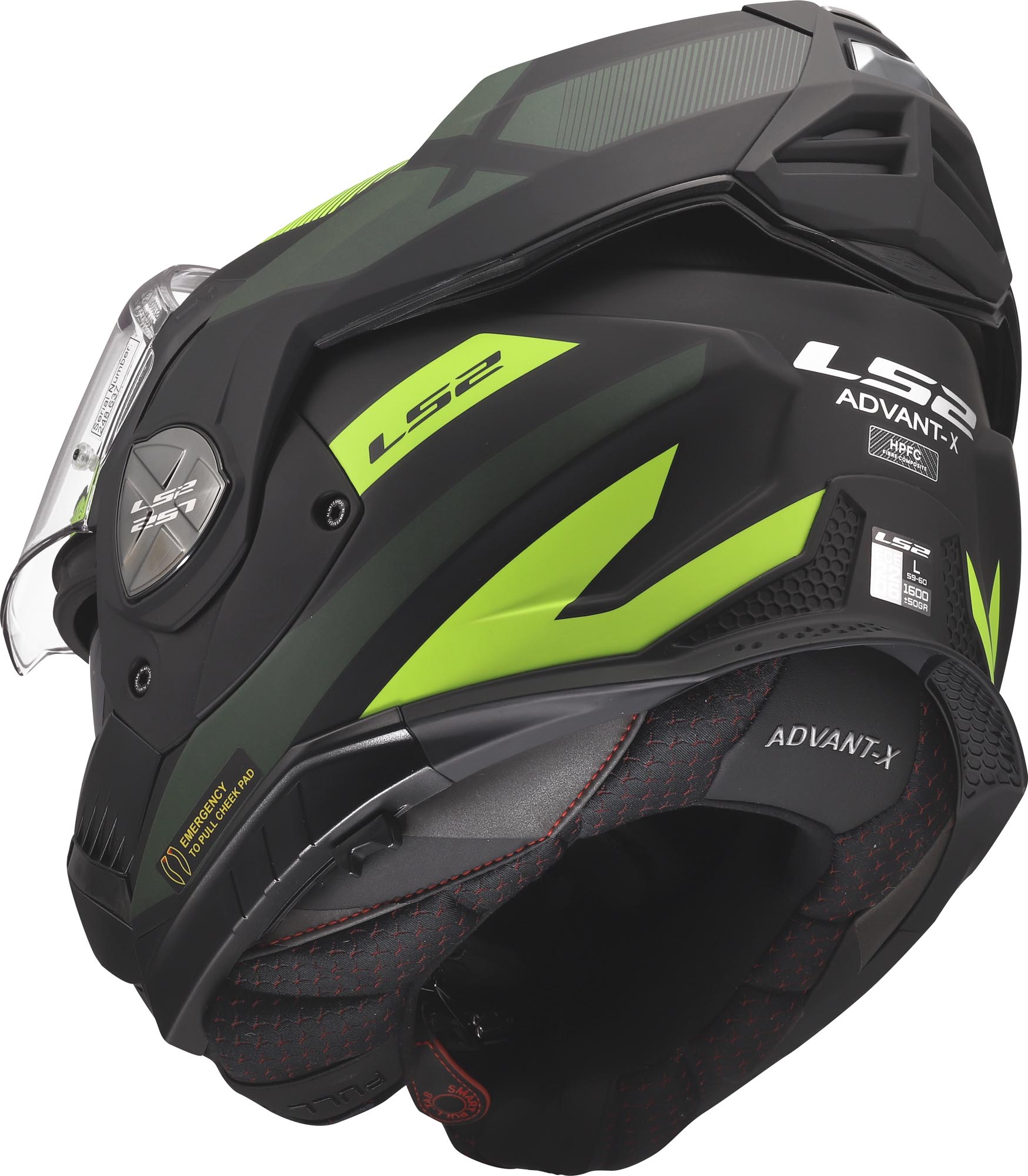 LS2 FF901 Advant X Nova Klapphelm schwarz/gelb M (57/58) Abbildung 14